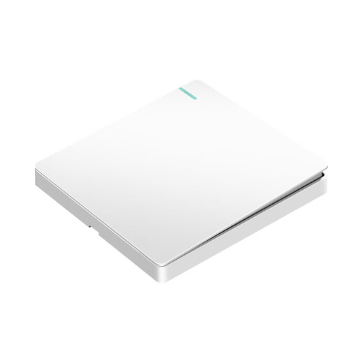 7M国际电工86型白色一开双控开关带五孔暗装插座家用开关插座面板 错位五孔