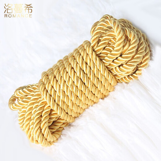 Alphabet Society SM rope binding training punishment props forced bondage male and female couples sexual intercourse adult sex toys toys yellow nylon rope 10 meters