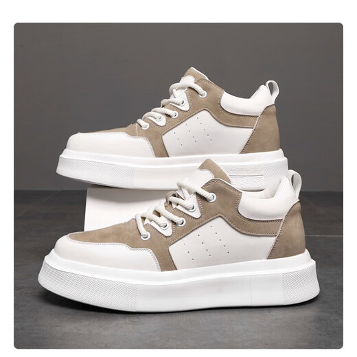 Didera customized high and low-footed shoes, white shoes, long and short-footed shoes, high and short-legged shoes for disabled people, flat feet, large space shoes, plus fat 8S761 black and white 37 (235mm)