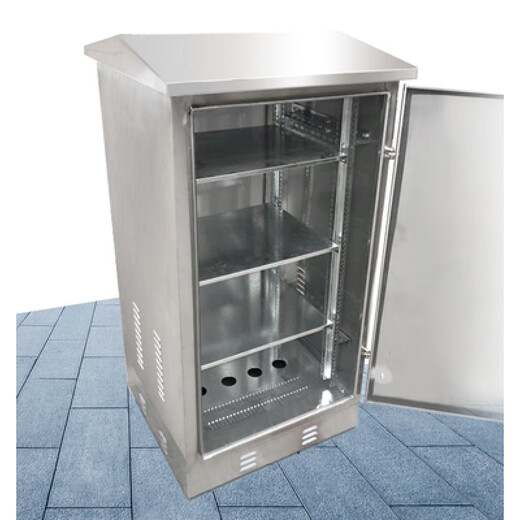 Aoyanlai outdoor stainless steel network cabinet floor-standing outdoor waterproof monitoring equipment weak current cabinet amplifier 201 stainless steel true color 200x60x60cm