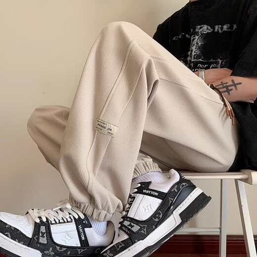 You Ruike Fatty Large Size Pants Men's Youth Spring Autumn Winter Tights Trousers Middle and High School Students Casual Sports Pants 1049-Black 2XL Wear 145-160Jin Jin is equal to 0.5 kg