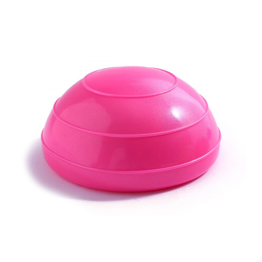 Chaosihui Xiaobosu Fan You Semi-circular Balance Ball Yoga Ball Fitness Ball Pilates Foot-Stepping Half-Garden Ball Equipment Training Ball Pink-Xiaobosu 2-Pack Inflator