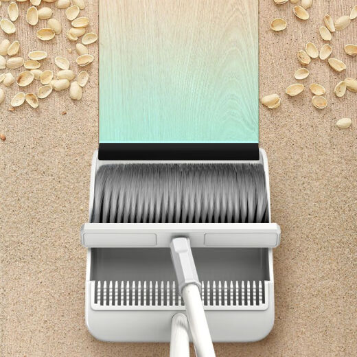 Yizi broom, windproof comb-tooth type, white dustpan broom, comb-tooth type sweeping bucket, household YZ-S109 Yizi broom, windproof comb-tooth type, white dustpan