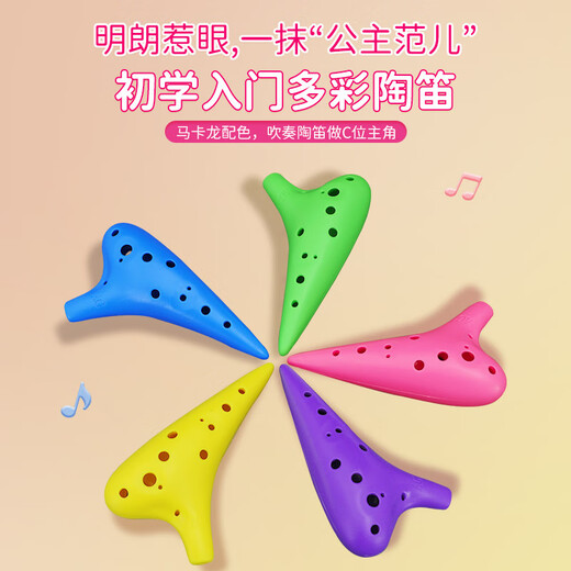 Swan (SWAN) T02 Ocarina 12-hole AC alto C key resin plastic children's entry-level teaching musical instrument school special blue