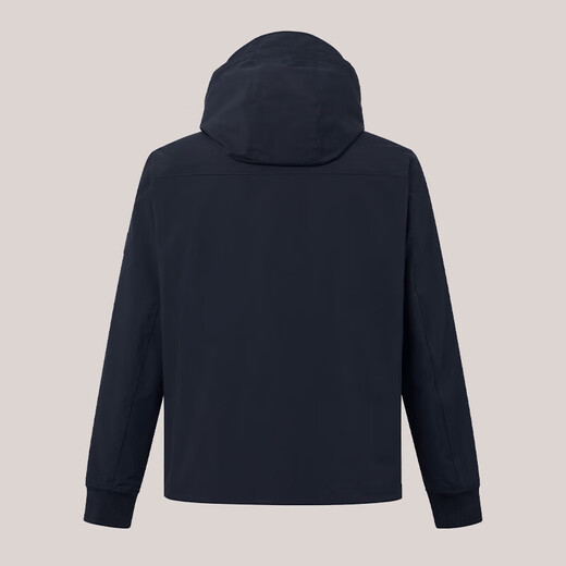 HAZZYS Men's Removable Hat Casual Sports Jacket Men's ASVZU0BCF07 Navy Blue NV 170/92A46