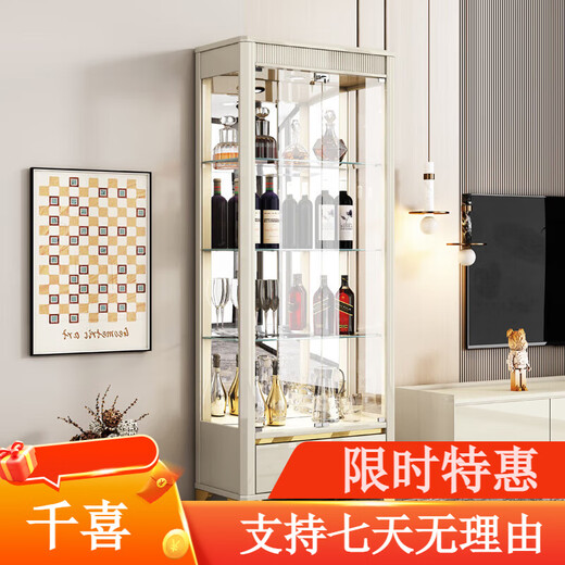 Huanbao Laoshu Italienisch minimalistischer Doppeltüre Weinkabinett bemaltes Wandkabinett Wohnzimmer Aufbewahrungsschrank Leicht Luxus einfaches Essen Sideboard 1098#1,4 Meter lang