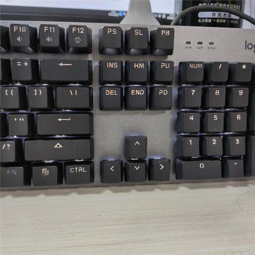 罗技（G）正品罗技二手K845机械键盘有线电竞游戏办公USB接口电脑专用 纯黑色全新键帽 青轴九成新键盘轻微有使用痕迹