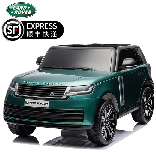 Xingchenhao Land Rover Range Rover Kinder-Elektroauto Allradantrieb mit ferngesteuertem Spielzeugauto kann im Geländewagen sitzen, Kinderwagen für Kinder, weiß poliert, Allradantrieb + Fernbedienung + Schaukel + Ledersitz + weiche Räder