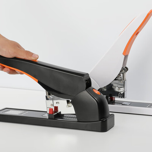 Shanghui heavy-duty stapler office use large heavy-duty thickened 200 pages medium-sized stapler thick-layer long-arm large-sized stapler financial voucher labor-saving large 100 large staplers 1392 Order 50 sheets Random colors