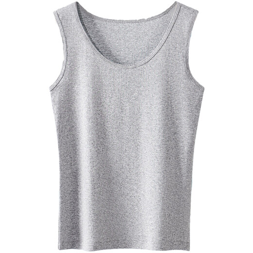 Yiershuang 100% cotton women's suspender solid color round neck comfortable vest women's sleeveless bottoming top can be worn outside