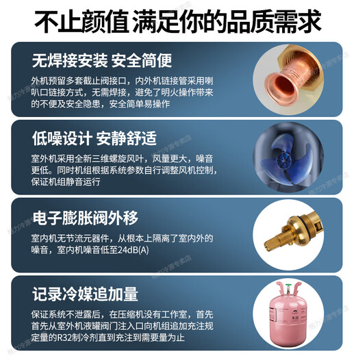 Gree air conditioner one-to-two, one-to-three, DC variable frequency wall-mounted split-type home hanging multi-connected large three-horse central air conditioner for home commercial LOFT apartment fine decoration preferred heating and cooling 3 horses first-class energy efficiency one-to-two 1.5 horses + 1.5 horses including installation