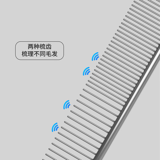 POPOCOLA Pet comb, knot-removing cat comb, long-haired cat comb, special comb, puppet cat hair comb, dog hair comb, pet comb large size 19*4.3cm