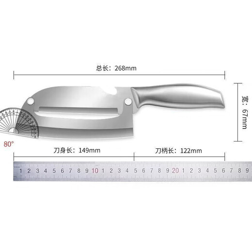 Schälmesser aus Edelstahl zum Schälen von Zuckerrohr, Küche, multifunktionales Schälen, spezielles Haushaltsartefakt, verdickter Salat, Kürbisschälen, vergrößertes und verdicktes, feines, geschmiedetes, scharfes Schälmesser aus Stahl, 1 Stück