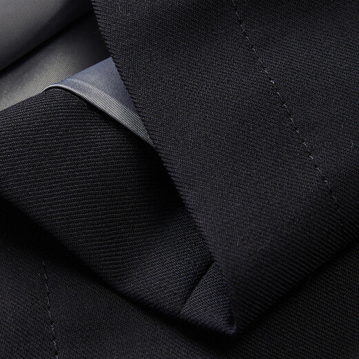 HECHTER Shopping mall same style wool windbreaker men's business casual woolen windbreaker jacket men's LJ21501 black 2XL (54)