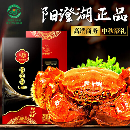Gift Voucher Hutang Yanyu Yangcheng Lake Hairy Crab Gift Card Crab Card Gift Voucher Pickup Card Male 5 Female 4 Liang 4 Pairs Seafood Gift Box for Elder Leaders