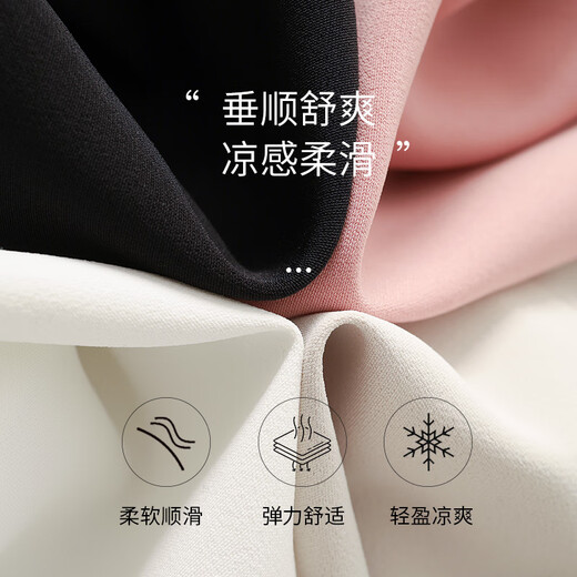 Yalida chaqueta de traje fina informal de gama alta para mujer novedad de verano traje de manga tres cuartos para mujer blanco (K0) -Moonlight White M