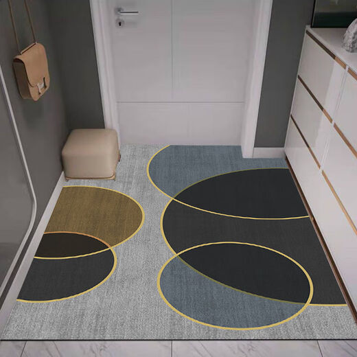 Shansui high-end entrance door floor mats, door mats, entry door household carpets, bathroom light luxury high-end floor mats, entry door can be cut, light luxury new mats-7 120cm*120cm (machine washable)