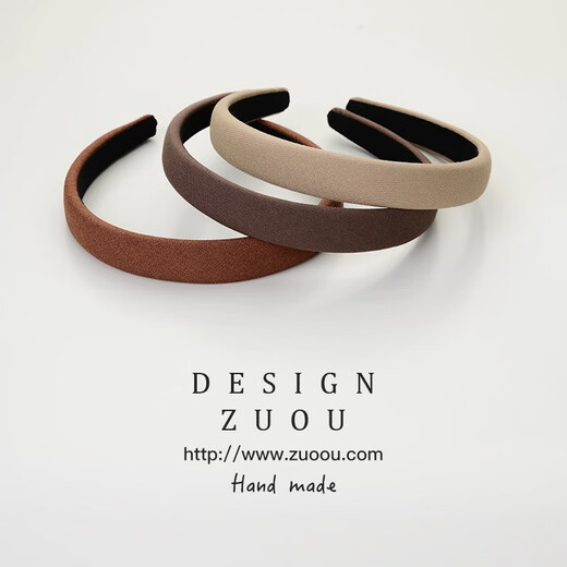 Zuoou Hairband Women's Face Wash Internet Celebrity 2025 New Autumn and Winter Washing Hairpin Korean Simple Pressed Hair Anti-Slip Wide-Border Hair Bundle Black