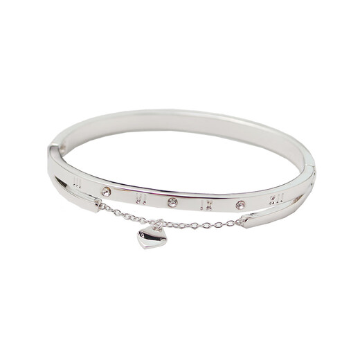 DR-FLVVS Color Gold Bracelet Korean Style Heart Girl Simple Roman Numeral Rose Gold Korean Bracelet Black Four-Leaf Clover