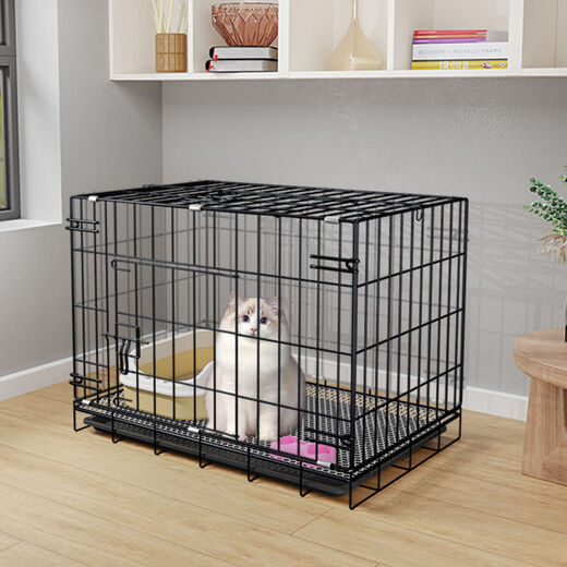 Jiamen JIAMEN (JIAMEN) Cat Cage Double Cat Cage Cat Villa Bold Cat Cage Large Household Pet Cat Nest Cattery Cat House Medium Double Layer 59*42*51 with Skylight Foldable Flagship Model Luxury Model + Cat Litter Box with Shovel