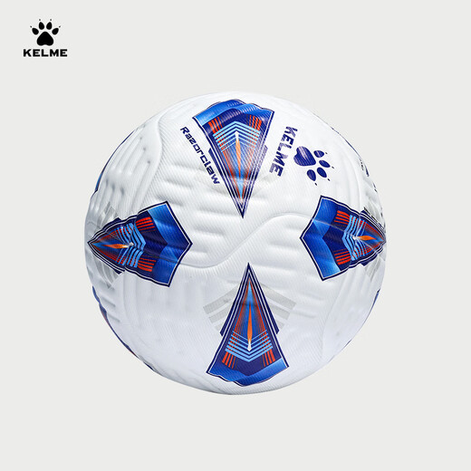 KELME Thermal Bonded Football Adult Concave Pressed Seamless Standard No. 5 Ball Competition Training Professional Ball No. 5/Standard White Blue