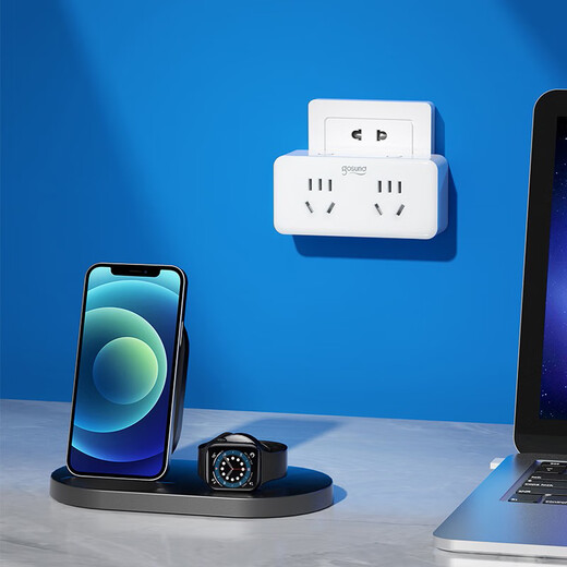 Gosund Xiaoku one-to-two socket, one-to-multi smart plug, connected to Mijia APP remote control, power-off memory, supports voice control CP2-AM