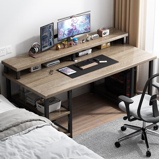 Jiayi computer desk desk desktop writing desk modern minimalist home study desk notebook table with bookshelf storage rack