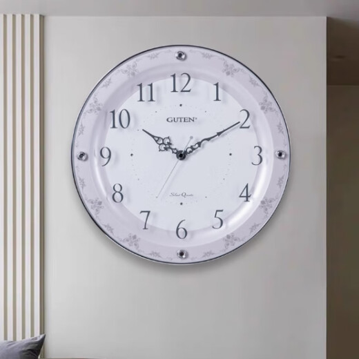 Guten Mute Wall Reloj Cuartzo Reloj Redonde Round Hanging Watch GT3897-1 [32*32*42cm]