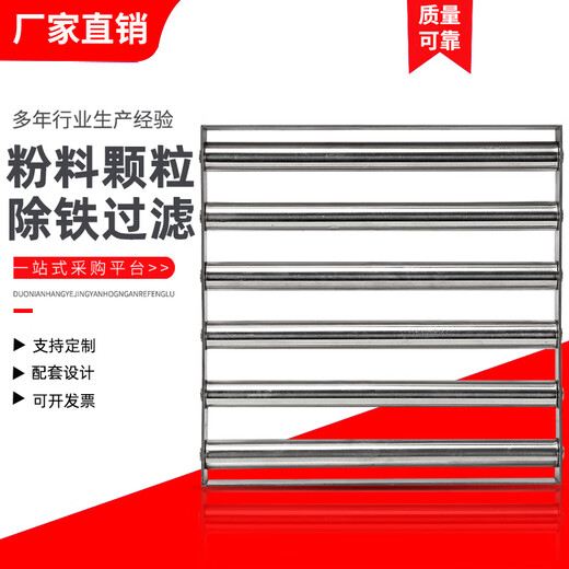 Square magnetic frame strong magnetic injection molding machine iron remover dryer super strong magnet iron absorbing stone mouth strong magnetic customization 12000 Gauss single layer 600*600mm