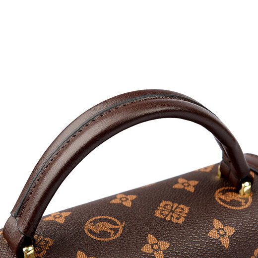 Snow Love Kangaroo Brand Genuine Leather Shoulder Bag Women's 50 for Mom 2025 New Crossbody Bag Gift for Women 30 and 40 Years Old Brown with Brown Gift Box + Gift Bag + Hand Bag Card Bag