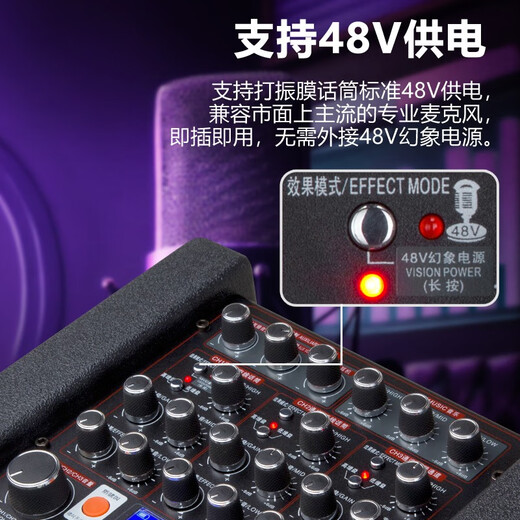 Danmark outdoor karaoke audio square dance audio trolley speaker high-power Bluetooth speaker karaoke machine wedding conference karaoke speaker H9926 (dual 6.5-inch official set) + gift package