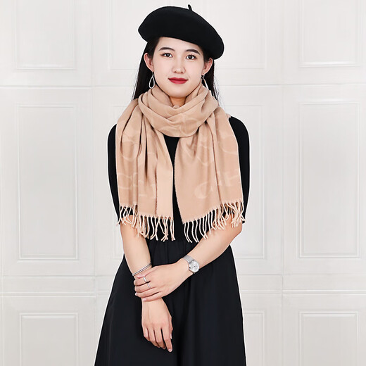 
CoaCH (COACH) scarf new style, wool scarf, scalp, shawl, skin-friendly and warm [authentic guarantee] Khaki CB684CAMONE