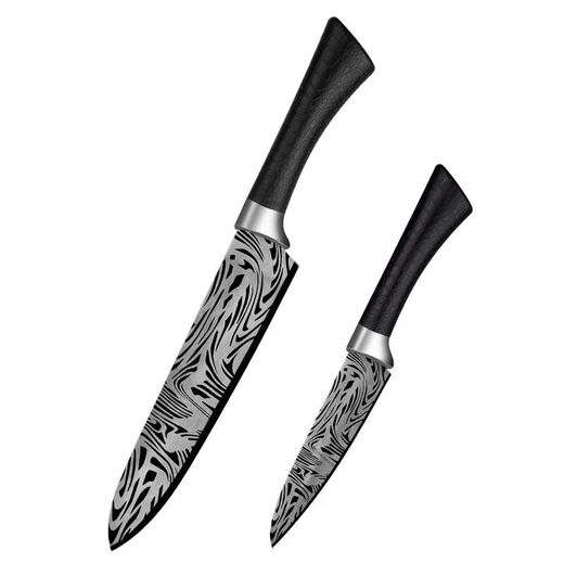 Fruit knife, household Damascus steel pattern knife, sharp, high hardness, melon and fruit knife, student dormitory, sharp, super fast, Damascus pattern fruit knife