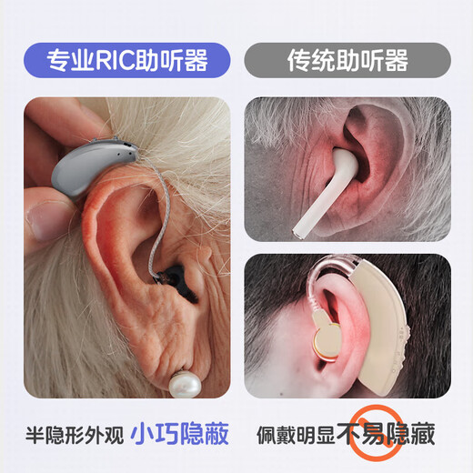 NewVida hearing device for the elderly with severe hearing loss and behind-the-ear special behind-the-ear invisible noise reduction Ric machine left ear