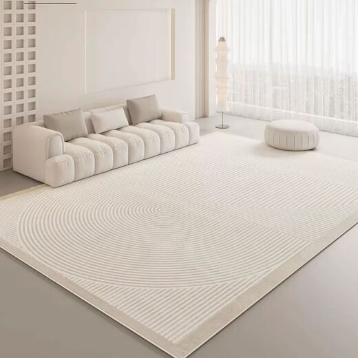 Yingzhuer carpet living room modern simple Nordic ins style gray high-end light luxury sofa coffee table blanket hairless bedroom floor mat simple but extraordinary-01 100*200cm