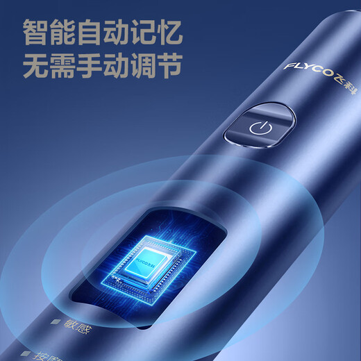 FLYCO Electric Toothbrush Adult Sonic Toothbrush Men and Women Couple Gift Box Automatic Toothbrush Holiday Limited Gift Set Sapphire Blue