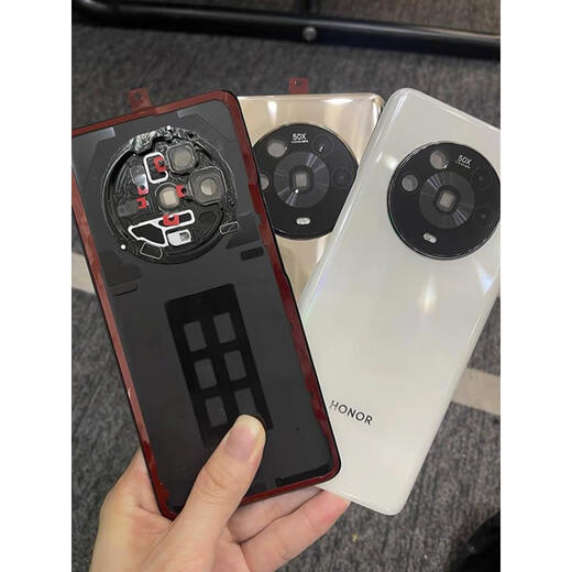 I is suitable for Honor Magic 4pro back cover original disassembly magc4 back shell glass battery cover mobile phone original shell Magic4pro bright black without frame