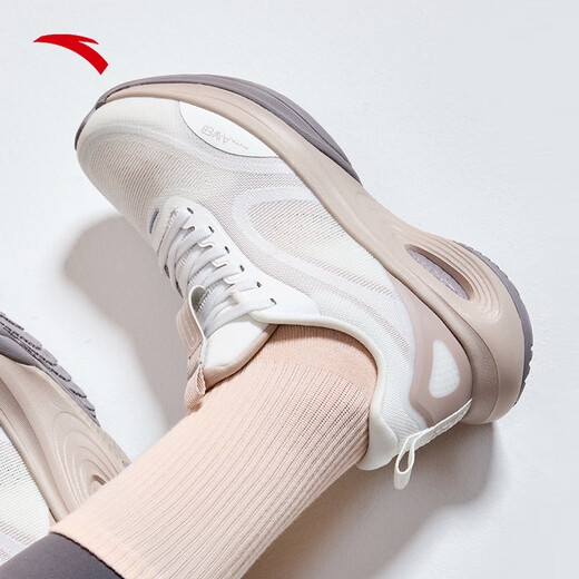 ANTA LINGARC丨Women's Shoes Training Shoes Winter New Lightweight Skipping Shoes Sports Shoes Hiking Shoes Papery White/Lotus Root Gray-2 38