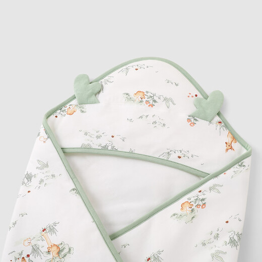 YEEHOO baby swaddle, four-season pure cotton delivery room swaddle, newborn baby anti-shock swaddle, Chunxun Shanye, recommended room temperature 18-22 90x90cm