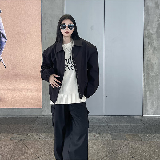 Digada jacket men's spring and autumn new American trendy brand short aviator handsome high-end men's jacket men LPFS-X148 Khaki XL