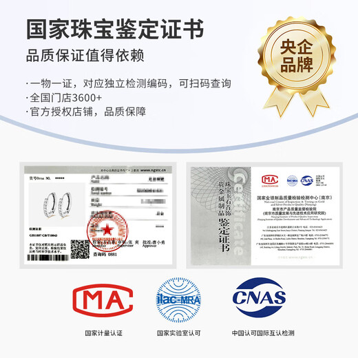 CHINA GOLD Pure Silver Silver Earrings Earrings Earrings Ear Clips for Women Women's Birthday Gifts for Girlfriends, Wifes, Girlfriends, Today/Next Day Delivery Pure Silver Diamond Earrings China Gold Gift Box