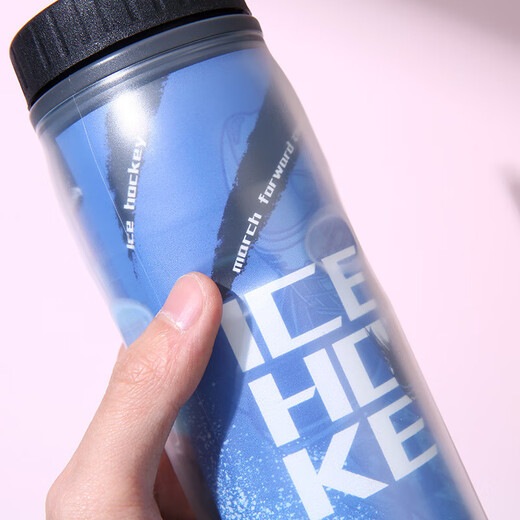 Ice hockey special kettle ice hockey sports special long mouth long straw water cup equipment peripheral 650ML United States 600ml long mouth