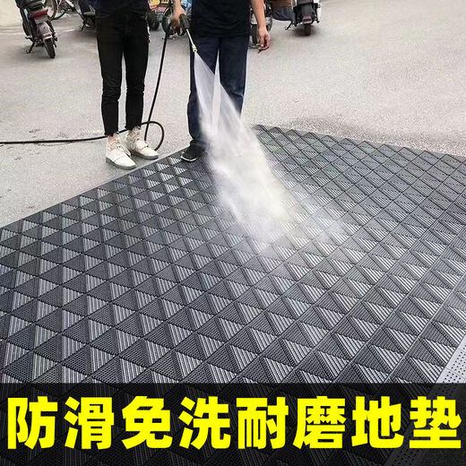 Niancai entry-level anti-slip and wear-resistant floor mats, outdoor splicing, commercial no-wash hotel floor mats, commercial dirt-rubbing outdoor dust-removing door mats, single brush, gray background, gray brush 120X150cm