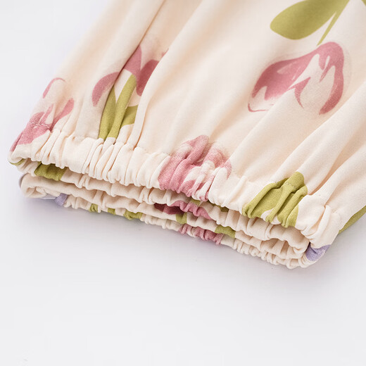 Pantalones de pijama ajustables modales de mujeres pantalones primavera y otoño pantalones resistentes al vientre puro algodón de algodón delgada delgada de tamaño de tamaño del hogar dk1098 2xl