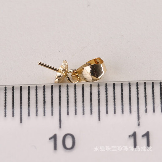 Xuecong Yongqiang Jewelry 18k gold pendant melon seed buckle pendant head suitable for 8-12 diy handmade handmade jewelry