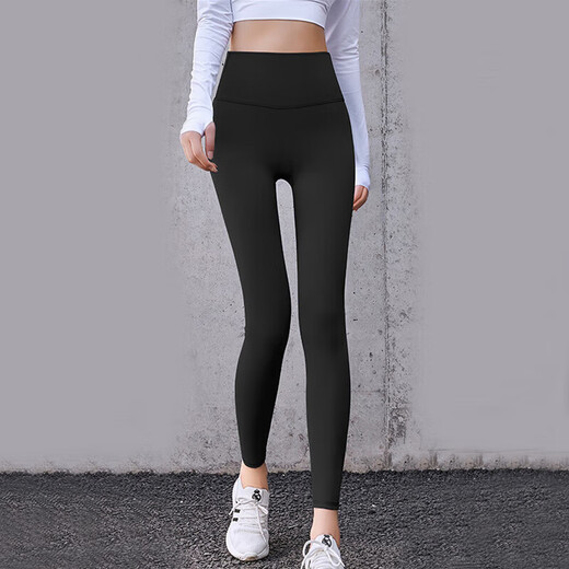 Kaooseen Yoga Pants Shark Pants Women's No Embarrassing Line Sports Tight Leggings Butt Lift Running Pilates Fitness Pants Yoga Pants Black No T Line M Recommendation 95-110Jin Jin is equal to 0.5 kg