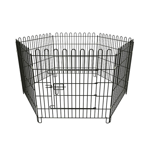 Dog Fence Dog Cage Indoor Home Folding Pet Fence Chicken Cage Teddy Dog Cage Metal Pet Fence Cage Blue 80x90# (6 pieces) Fence (with suction cup straps + cotton nest)