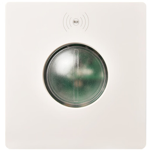 Type 86 delay distance light-controlled adjustable microwave radar sensor 220v wall panel 2-wire induction switch 500 watt 220V three-wire calm black