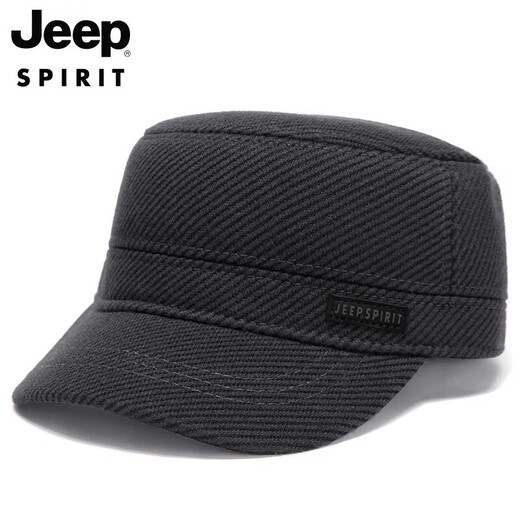 JEEP hat men's autumn and winter warm peaked cap plus velvet thickened winter hat windproof ear protection baseball cap A0146