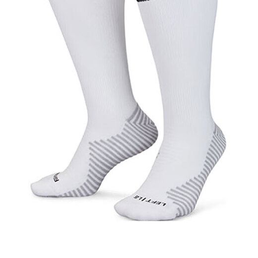 [90% new] Nike NIKE men and women football accessories one pair of DRI-FIT STRIKE socks DH6622-100 white L